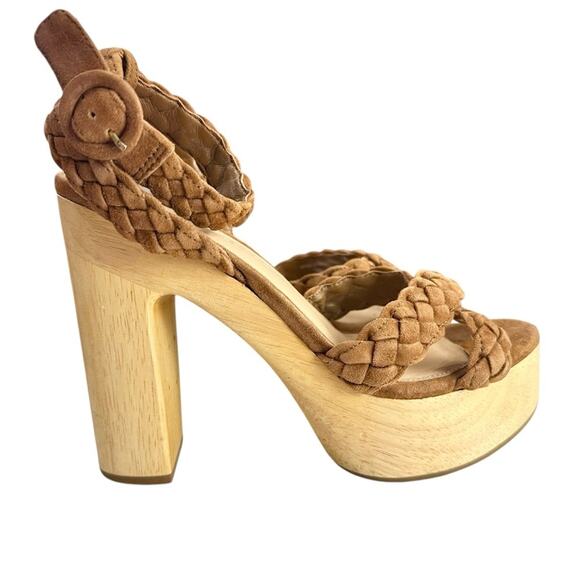 Veronica Beard Brown Platform Heels - Picture 5 of 16